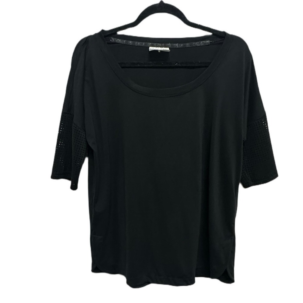 Calia Carrie Underwood Limited Edition Mesh Short Sleeve Shirt Black Size Large